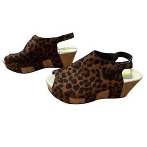 Volatile Womens Division Ankle Strap Faux Leather Wedge Sandal Size 11